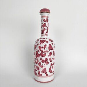 Rare Vintage Starbucks Barista Hand Painted Floral Bottle Cork Cap Lid Rustic